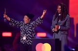 Little Simz brings mum on stage after winning Brit Award