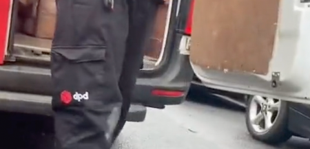 DPD driver has to be delivered out of his own van after getting locked in