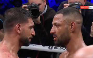 Amir Khan and Kell Brook share respectful exchange after emphatic fight