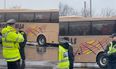 Man Utd fans seen waving Turkey flag on arrival at Elland Road for Leeds clash