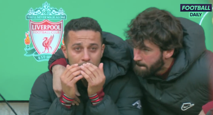 Thiago in tears after getting injured before Carabao Cup final