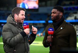 Micah Richards unexpectedly thrust into co-commentary debut by audio issue