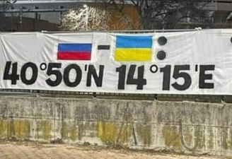 Hellas Verona fans reveal ‘shameful’ banner at Napoli game featuring Russian flag