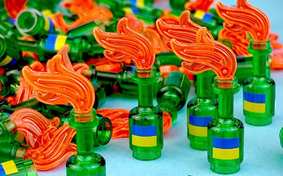 LEGO Molotov cocktails and Zelensky figurines