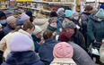 Shocking scenes as Russian shoppers physically fight over sugar