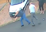 CCTV shows moment champion darts player batters neighbour with brick