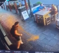 CCTV shows man throw up outside pub before hilariously slipping over in it