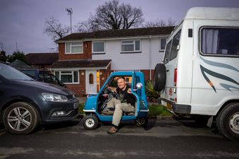 Brit with world’s smallest car avoids soaring fuel prices as his vehicle costs just £7 to fill up