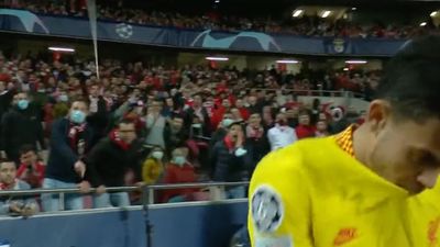 Benfica fan throws stick at Luis Diaz after third Liverpool goal