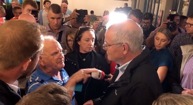 Disabled Aussie pensioner confronts Scott Morrison