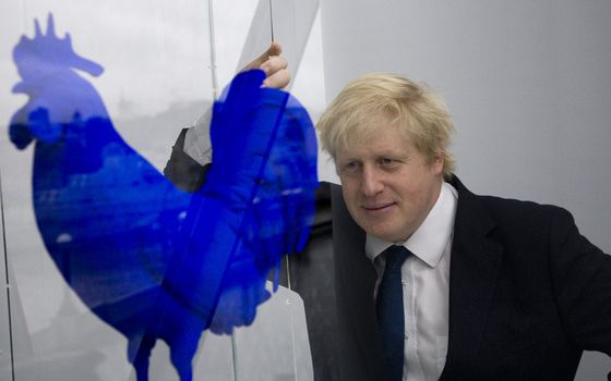 Boris Johnson cockerel Ukraine