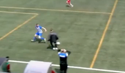 Assistant coach runs on pitch to stop opposition counter attack, gets sent off