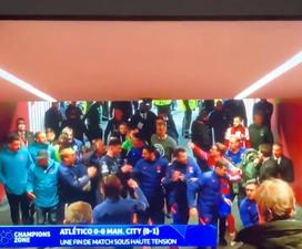 Tunnel footage reveals ugly scenes between Man City and Atletico Madrid players after Champions League tie