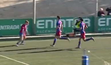 Barcelona censor footage of youth player performing Cristiano Ronaldo celebration