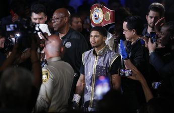 Boxer races off stage to ‘protect mother’ in post-fight brawl