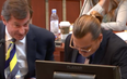 Video shows Johnny Depp’s lawyers rejoicing as Amber Heard mentions Kate Moss story