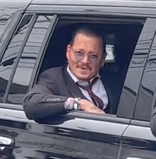 Johnny Depp goes into character after fan shouts he’ll aways be her captain Jack Sparrow