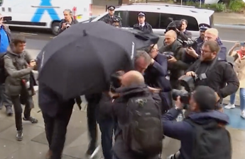 Kurt Zouma barges through crowd before pleading guilty to kicking and slapping a cat