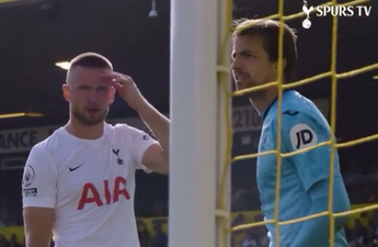 Eric Dier heard asking Tim Krul what Mo Salah had given him after Son save