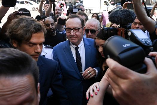 Kevin Spacey arrives at court