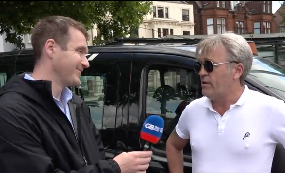 GB News cuts train strike interview short