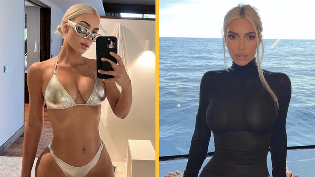 Kim Kardashian posing in a bikini (Photos: Instagram/@ kimkardashian)