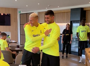 Richarlison and Romero have awkward first encounter at Spurs training after previous spats