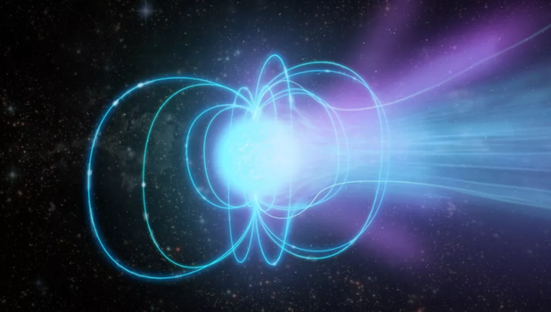 New research suggests that magnetars are the source of mysterious fast radio bursts from distant galaxies. (Image credit: NRAO/AUI/NSF)