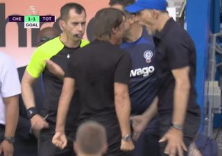 Antonio Conte and Thomas Tuchel sent off as Chelsea and Spurs draw