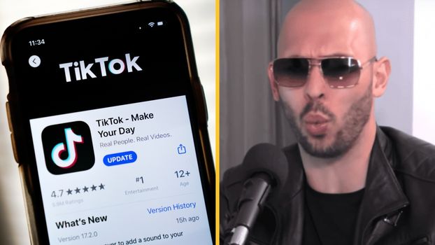Andrew tate banned from TikTok