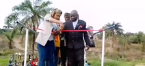 Bridge is officially opened in Congo – then immediately collapses once the ribbon is cut