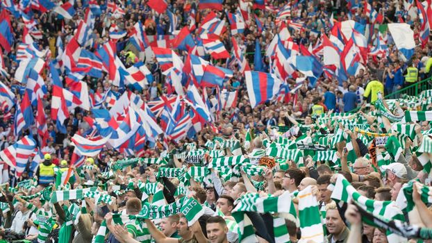 Celtic banner Rangers Uefa
