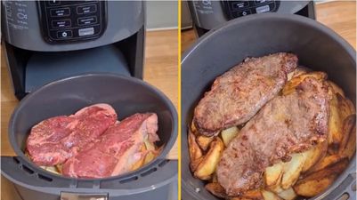 Food lover whips up ‘absolutely delicious’ steak and chips in the air fryer