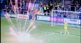 Barrow vs Carlisle temporarily suspended after firework thrown on pitch
