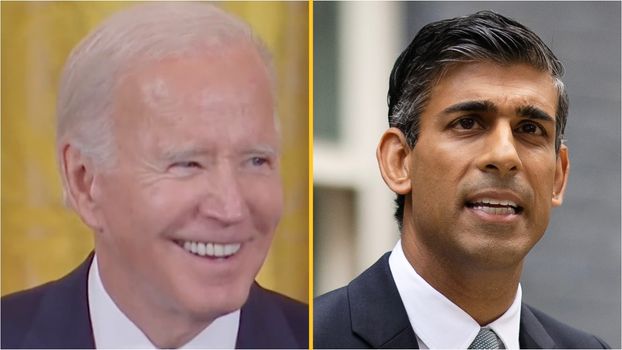Joe Biden mispronounces Rishi Sunak