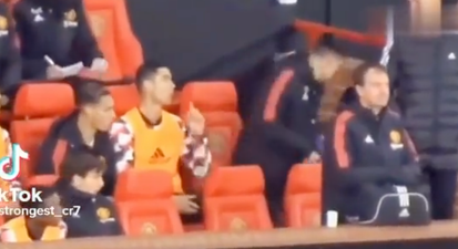 New footage of Cristiano Ronaldo refusing to come on as a sub emerges