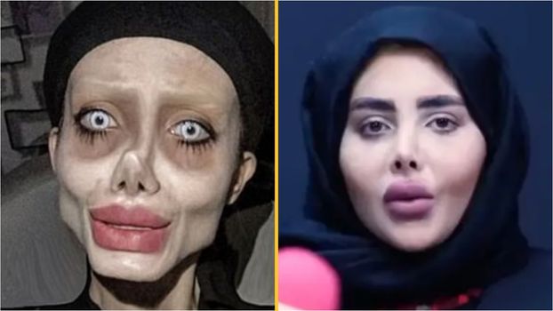 'Zombie' Angelina Jolie lookalike shows real face in interview after release from prison