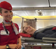 World’s tallest woman flies on plane for first time with airline having to remove six seats