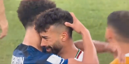 US player Antonee Robinson lauded for hugging heartbroken Iranian opponent
