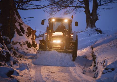 Snow weather warning