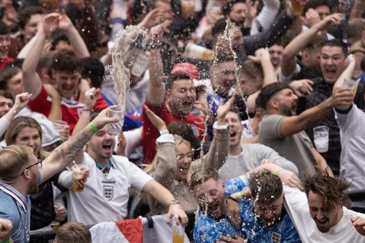 England fans throwing beer in celebration 'could face assault charges'