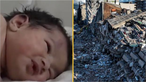 baby orphaned in Syria earthquake