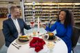 Tesco celebrates launch of up-market meal deal by inviting couple to dine in their aisles