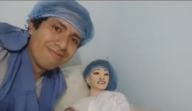 Man engaged to a doll announces birth of third ‘child’