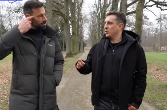 Ruud Van Nistelrooy admits that he once tried to punch Gary Neville