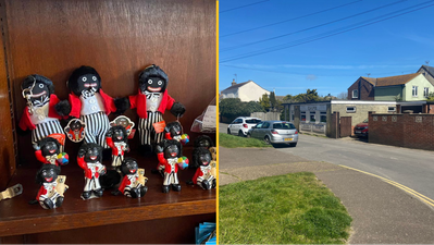 Cafe owner defends decision to sell golli*** dolls