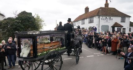 Thousands line the streets for Paul O’Grady’s funeral