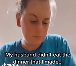 Woman prepares second meal for husband after he refuses to eat dinner