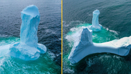 Photographer finds photo of penis-shaped iceberg near town called Dildo