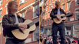 Ed Sheeran celebrates trial win with surprise street concert in New York